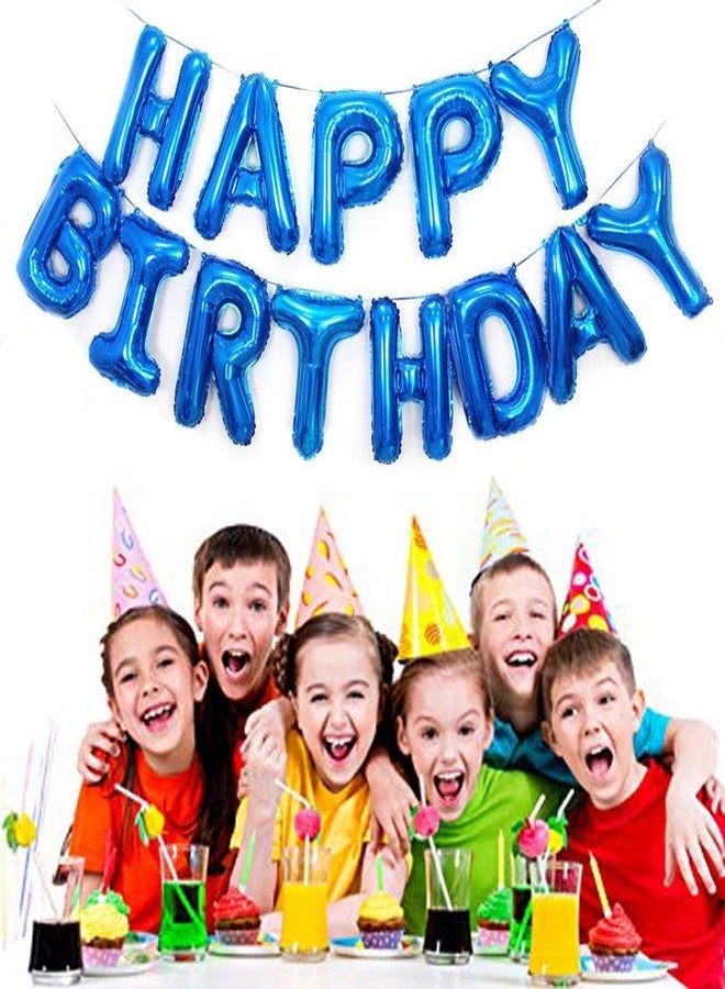 AMFIN Birthday Letter Foil Balloon, Blue - Image 2